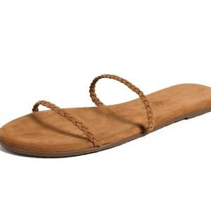 Tkees Camel Gemma Braid Sandals US 7